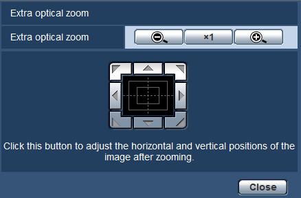 11 Configure the settings relating to images and audio [Image/Audio] It is possible to adjust the angular field of view using the extra optical zoom function.