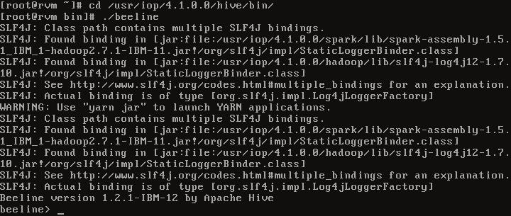 1.2 Accessing the Hive CLI In this section we will navigate to the Hive Beeline CLI, just as we have done in previous labs, and start an interactive CLI session. 2.