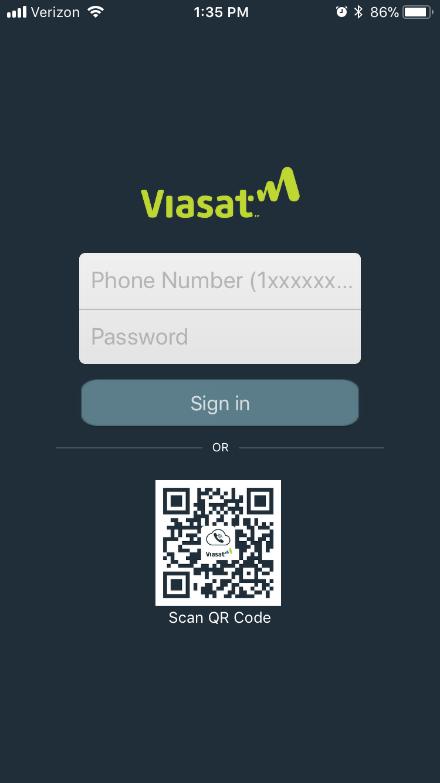 ) The app will load the configuration, which may take a few seconds. If it fails, verify the phone number, reenter the password, and ensure the device is connected to the internet/wi-fi.