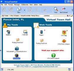 VTH/FirstClass Email Quick Reference Guide: Your Desktop The First Class Desktop is where everything begins for your Virtual Town Hall.