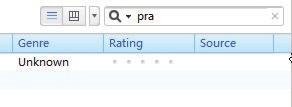 To select a filter pane, 1 Right click on the bar of metadata tags.