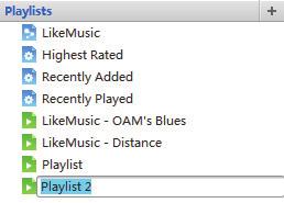 2 To add the songs to a playlist: Right click on the songs, and select Add to Playlist; Select a playlist;» The songs are added to the playlist. To create a playlist, select New Playlist.