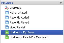 playlists to the Play Queue pane.