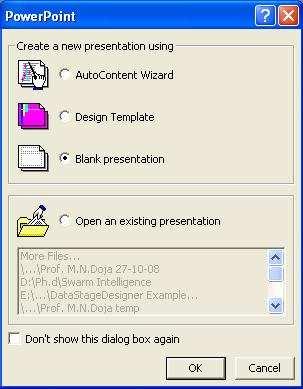 Figure 1: Open Microsoft PowerPoint When Word opens, a blank document with name Document1 will