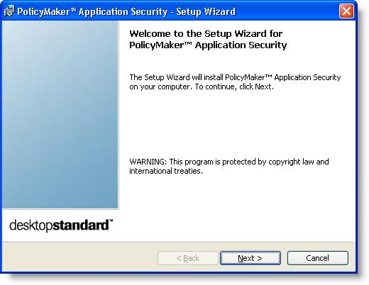 BeyondTrust Corporation User Guide Installing PolicyMaker Application Security PolicyMaker Application Security is a Group Policy snap-in that provides the ability to change the permissions and