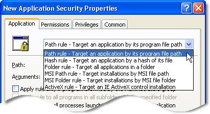 BeyondTrust Corporation User Guide Targeting a Windows Process or an Application in a Specific Location (Path Rule) To target an application or process based on its location so that you can modify