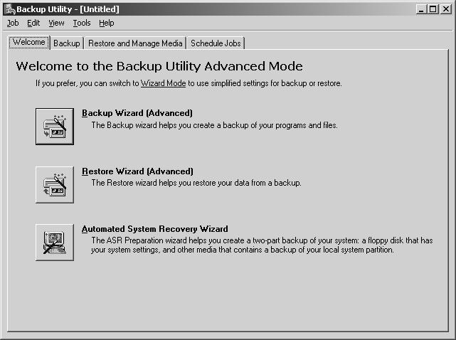 f03ad22 Figure 3-22 Set Account Information dialog box 9. Confirm your selections on the Completing The Backup Or Restore Wizard page, then click Finish to schedule the backup.