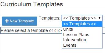18 LessonVUE User Guide Chapter 2: Templates Defining Templates To add or edit a template: When defining an element, there are several fields to be completed that are separate from the template, such
