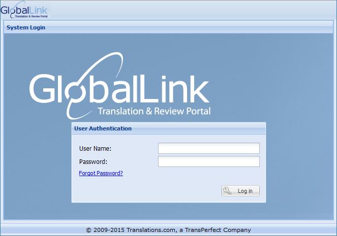 Chapter 2 - Getting Started GlobalLink Translation &
