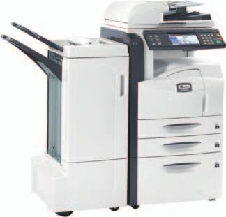 A full complement of standard multifunctional features allow users total access to print, scan, copy and optional fax capabilities across the network.