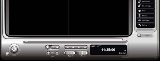32-CH Surveillance System Playback Console Overview Scroll Bar Exit Minimize Control Cue Speed Zoom Scroll Bar: Scroll through current video. Drag it to where you want to review.