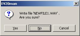 the Open button. A confirmation dialog box is displayed.
