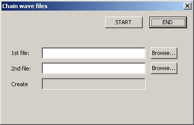 5.2. Linking Wave Files to Create New Files New Wave files can be created by using the data transfer software program