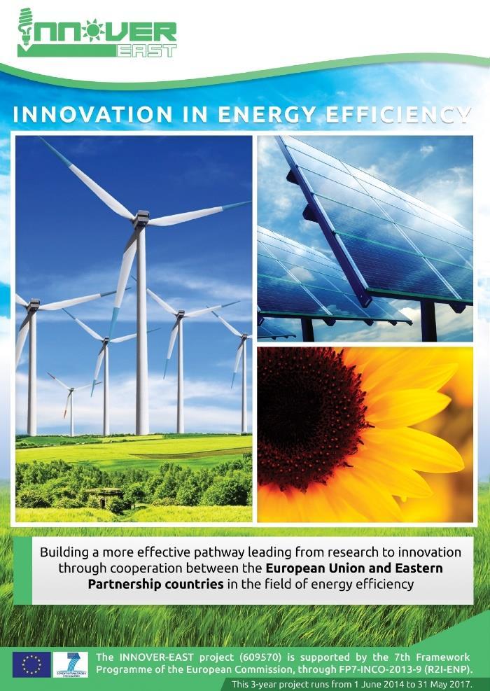 Similarly to the brochure the INNOVER-EAST poster was also translated to all official EPC languages and disseminated in electronic