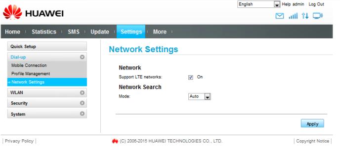 Сүлжээ хайлгах тохиргоо 14. Settings > Dial up > Network settings цэс рүү орж төхөөрөмжийн сүлжээг хайлгана.