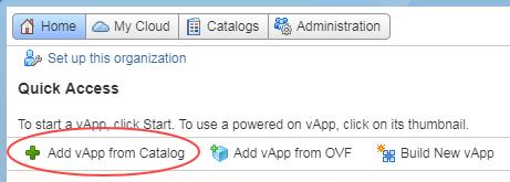 Click the compute service (vorg) that contains the VDC in which you want to create the VM. IMPORTANT! You must create your VM in a PRIORITY VDC.