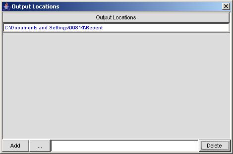Specifying output locations Output VDP Generation Tools