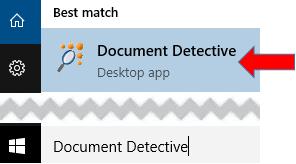 7. The Completed the Document Detective Setup Wizard screen is displayed. Click Finish.