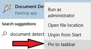 Figure 11: Pin to taskbar Protected by the