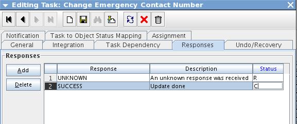 OIM 11g R2 Workshop - Lab17 Back to the LDAP User Process Definition, in the Tasks tab, double click "Change Emergency Contact Number" Click on tab "Task to Object Status Mapping".