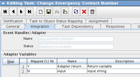 Repeat the steps for the input variable mapping it to User Definition -> Home