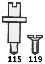 65, 0.70mm Ø0.75, 0.80, 0.85mm S37338 Return Bar Screws (Diagram 117) PACK*150 32.