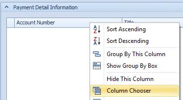 Adding the Hot Key Column to the Financials Posting Window Before you can use Hot Keys, you have to add a column in the Financials receipting window.