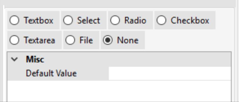 Add & Edit Form Controls (None) None: this indicates that the field will be hidden to