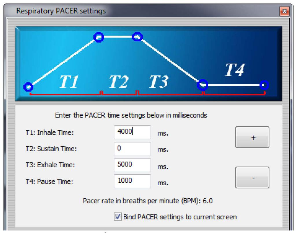 If the resonant frequency is not the desired pacer frequency for the client, a custom pacer frequency can be set.