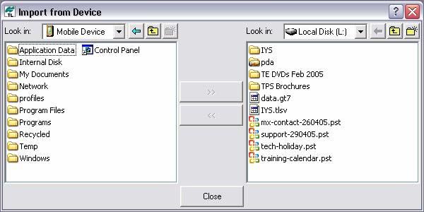 Windows CE based devices (Total Station or Data Collector) TopconLink also allows for data transfer to and from Windows CE devices.