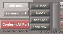 2.1.5 Managing Ports... The simplest way to set up a system is to automatically Conform All Ports and all relevant Ports will be created.