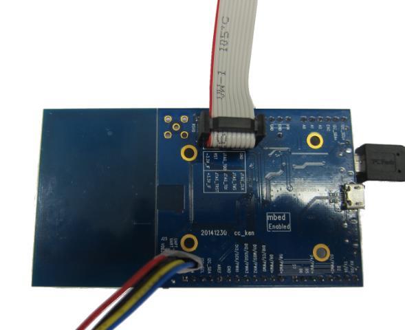 Users can connect extension boards from top side. JTAG 5V DC UART Dupont Line or 2.