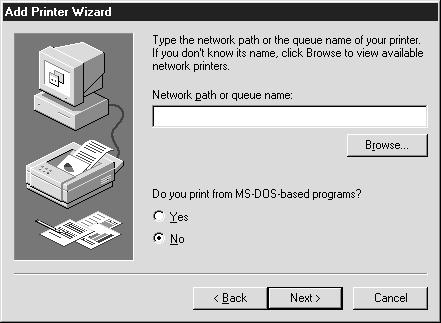 Microsoft Network Shared printing 1. Click Start, point to Settings, and then select Printers. 2. Double-click Add Printer in the Printer window.