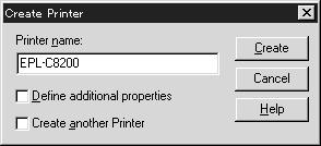 . Create a printer: Click the directory context icon, and select Create from the Object menu, then Printer. Type the Printer name and click Create. 4.