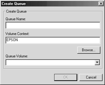 Selecting a queue Click the queue and click OK to select it. Creating a queue For Bindery mode: Click the file server where you want to create a queue. Right-click it, and then select Create Queue.