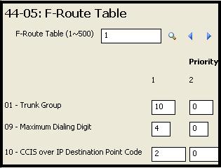 Page 5 of 19 Go to CM 44-05 and access the F-Route previously assigned in Step X.