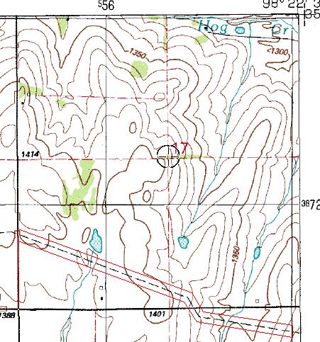 Then, I issued the Return command that told the program the bearing on both end of the easement and 100 feet on both sides of the centerline.