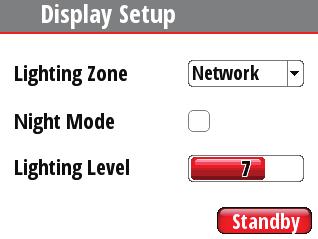 The Lighting Level option is active by default, and you need to press the Enter key to select the other options in the dialog. 1. Use the Arrow keys to select an option. 2.