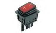 SERIES 190 - DOUBLE-POLE ROCKER SWITCHES IP 65 ROCKER SWITCHES 6.4 27.6 8.64 6.4 27.6 1.