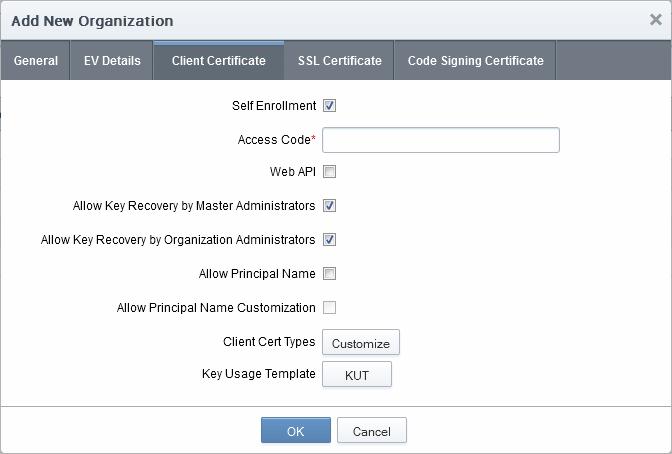 Select the Self Enrollment checkbox. The Access Code field will appear. Enter the access code in the field. This should be a mixture of alpha and numeric characters that cannot easily be guessed.