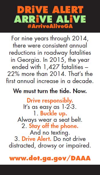 campaign in an effort to reduce highway fatalities Source: