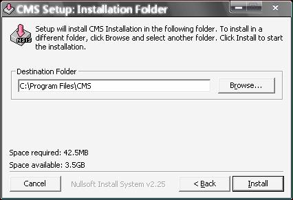 NOTE: If users have already installed the EXT2IFS driver and software, please uninstall it beforehand, for there might be confliction occurs while installing Ext2Fsd driver during CMS installation.