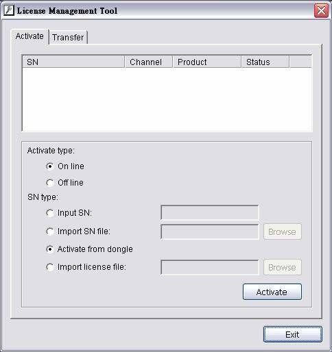 Management Tool Step 1: Execute License Manager Tool in