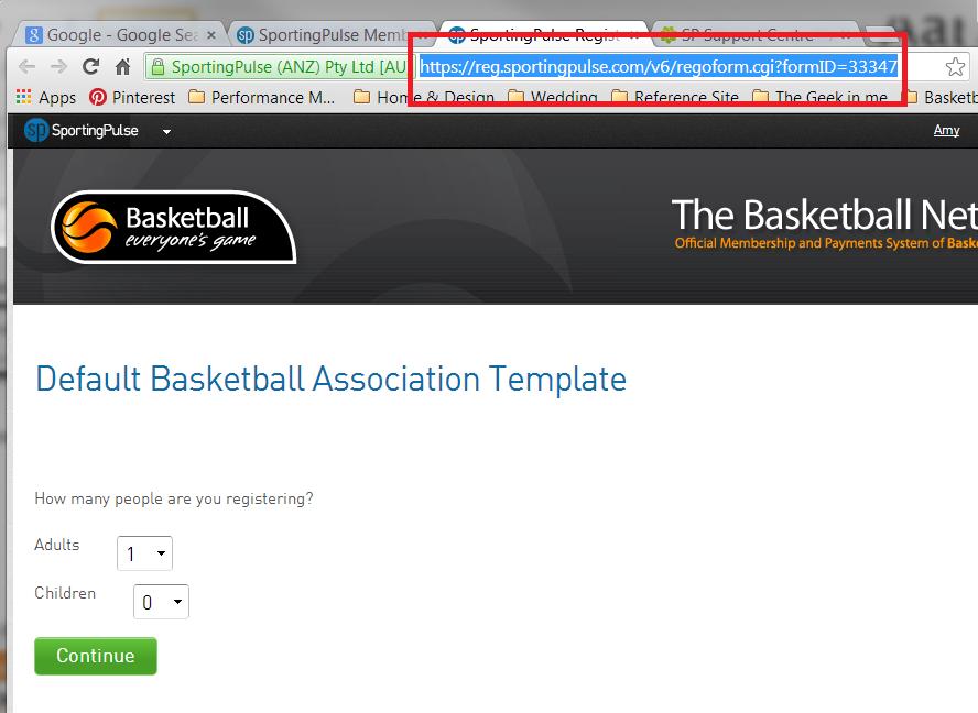 Publication of Registration Form The Basketball Network Basketball Queensland s Registration System By publishing your registration form either through the FSP Standard Website widget or by
