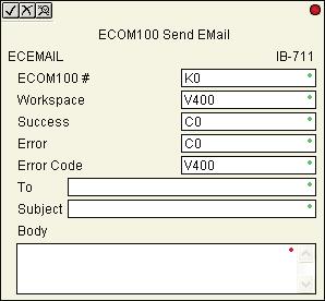 hapter : Intelligent ox (Iox) - ommunication S HPP EOM Send E-mail (EEMIL) (I-) EOM Send EMail, on a leading edge transition, will behave as an EMail client and send an SMTP request to your SMTP