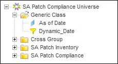 SA Patch Compliance Universe SA Patch Compliance Universe The HP Server Automation (SA) Patch Compliance Universe defines classes that contain typical SA objects related to patch compliance and