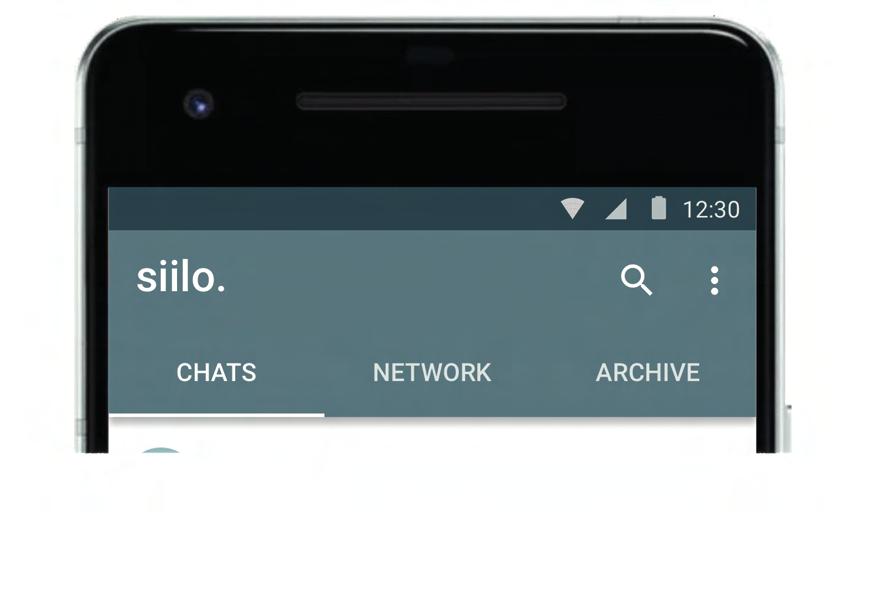 Getting Started With Your Team Settings / Siilo Web Your settings and the access to Siilo Web (to log Sillo s desktop version). Chats All your chats.