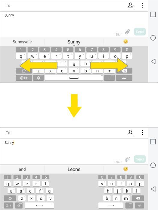 To change the keyboard height: 1. Tap > Keyboard height and layout > Keyboard height. 2.