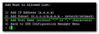 Element Management System Server Figure 10-91: IP Address Allowed List Removed IP Address Note: When you remove the only existing IP address in the Allowed Hosts list, there are no remote hosts with