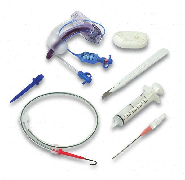 01 ULTRAperc Kits for Percutaneous Dilational Tracheostomy ULTRAperc provides the clinician with a range of totally integrated procedural kits for percutaneous dilational tracheostomy for use in